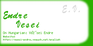 endre vesei business card